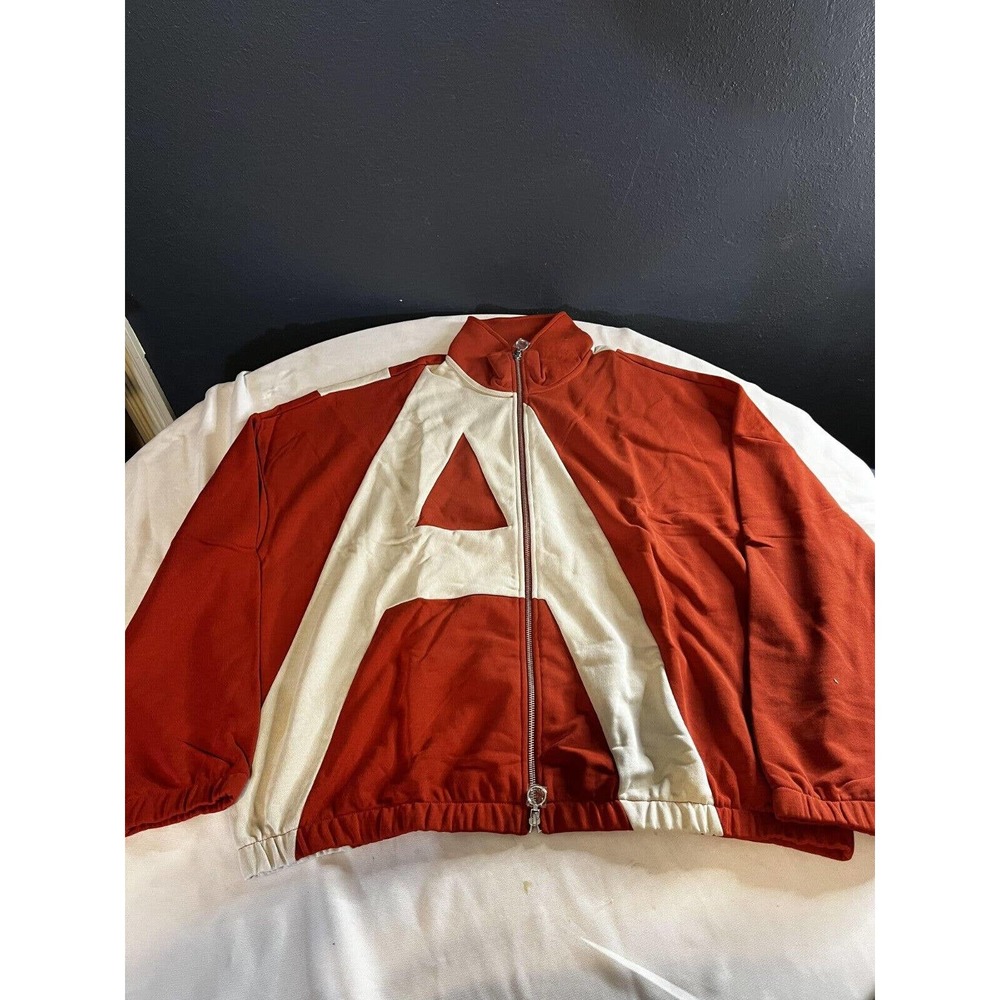 ARMANI EXCHANGE MEN'S ZIPUP LOGO HOODIE MACRO LOGO FRENCH TERRY COTTON XXL